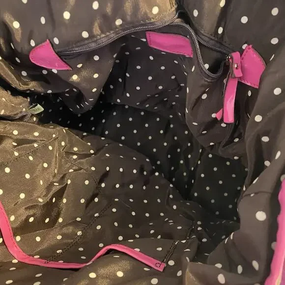 Kate Spade New York Colorful Stripe Multicolor Canvas ToteBag Interior Pocket - Picture 9 of 11